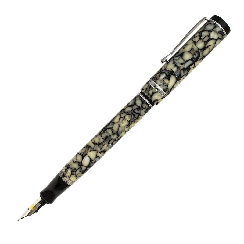 Conklin Duragraph Fountain Pen Cracked Ice - Medium Nib, Timeless Design for Everyday Writing, Premium Craftsmanship - Image 3